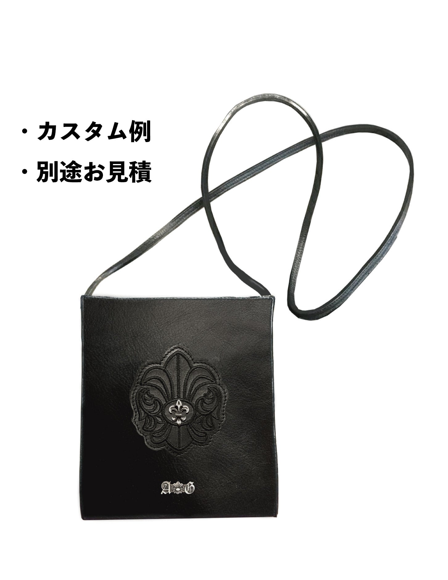LEATHER SHOULDER BAG / FDL-A&G LOGO SILVER – A&G JAPAN 公式